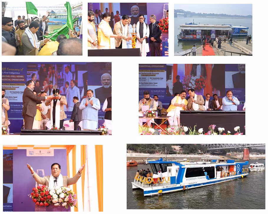 India’s First Indigenous Hydrogen Fuel Cell Passenger Vessel