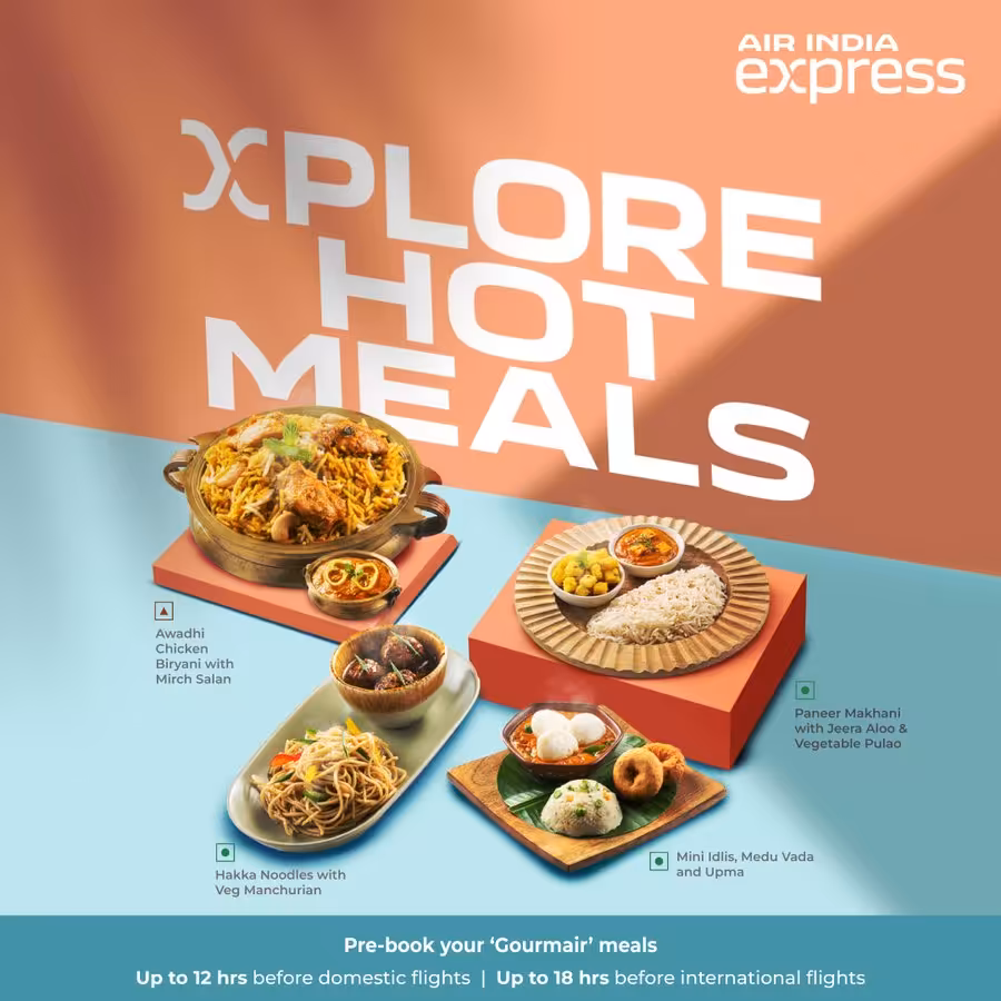 Air India Express xplore hot meals