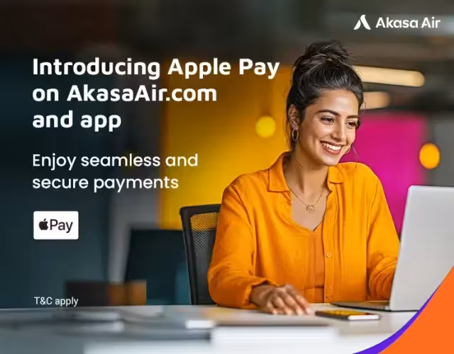 Akasa Air Introduces Apple Pay