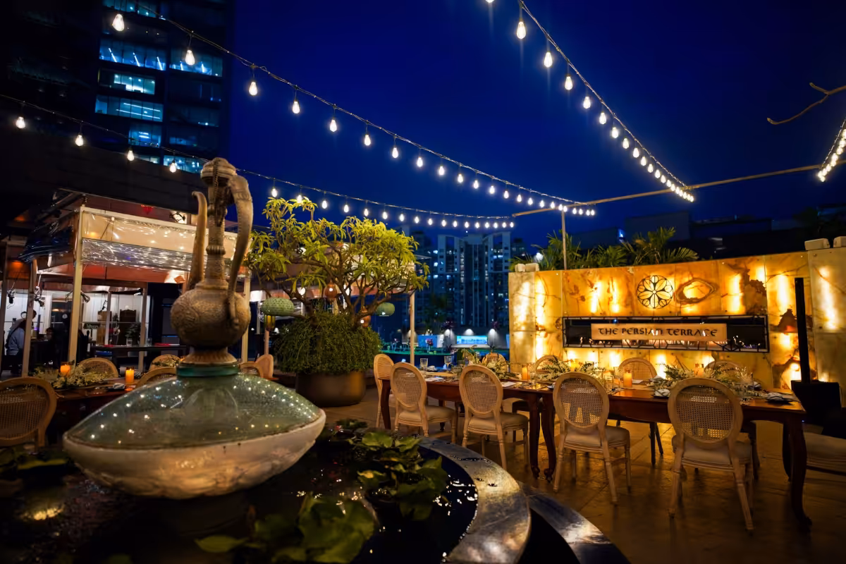 The Persian Terrace at Sheraton Grand Bangalore Hotel at Brigade Gateway