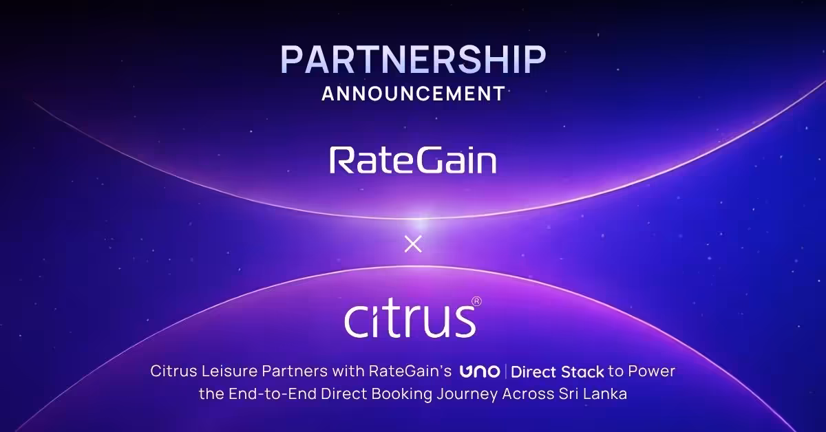 Citrus Leisure Partners with RateGain’s UNO Direct Stack to Power the End-to-End Direct Booking Journey Across Sri Lanka
