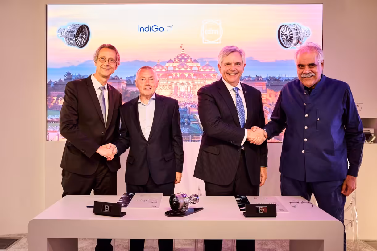 IndiGo and CFM sign MoU paving the way to a record agreement for 1,000+ LEAP-1A engines
