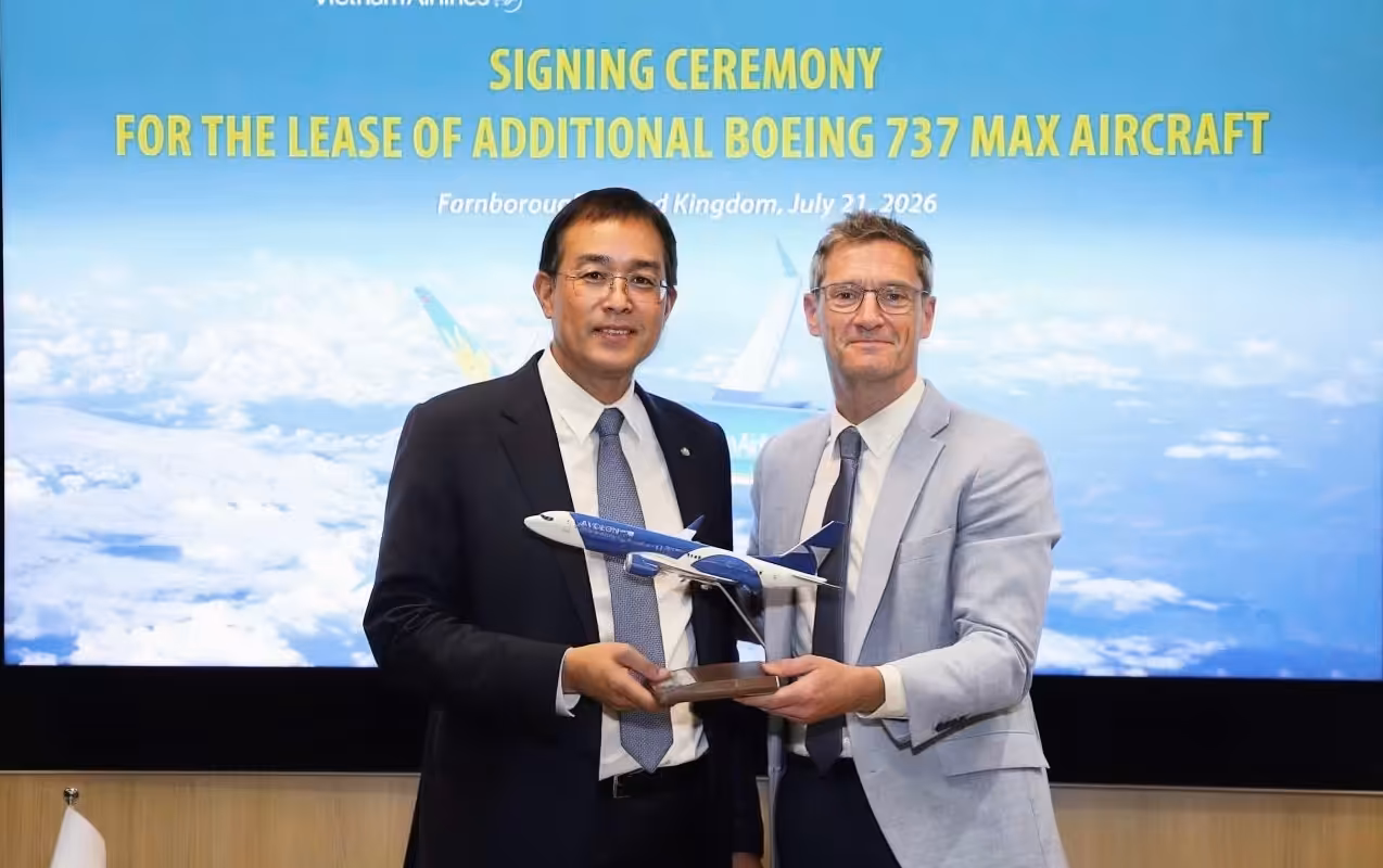 Vietnam Airlines Announces Plans to Lease 19 Boeing 737 MAX 8 Aircraft at Farnborough International Airshow 2026