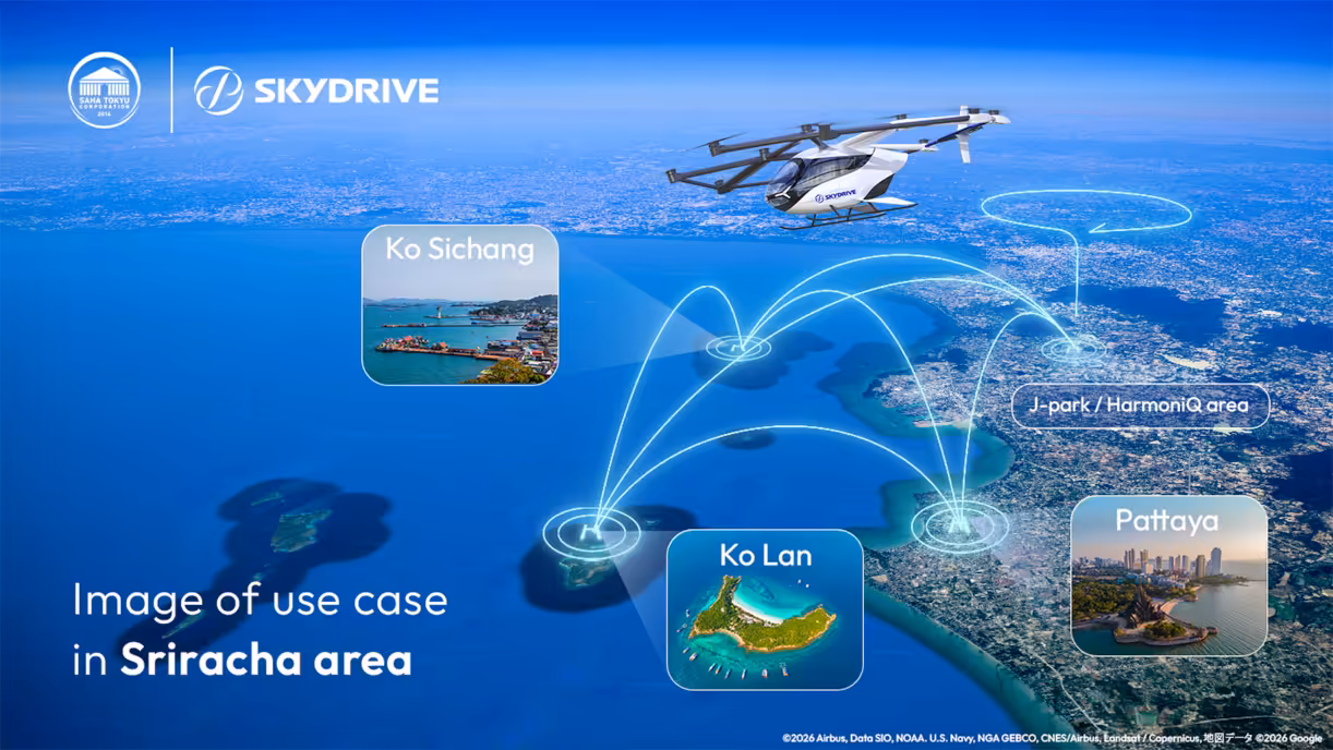 SkyDrive Enters Business Partnership with Bangkok Airways, SPI and Saha Tokyu to Explore eVTOL Applications in Thailand