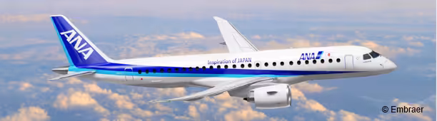 ANA HOLDINGS Expands Fleet with Decision to Place Additional Order for 8 Embraer E190-E2 Aircraft