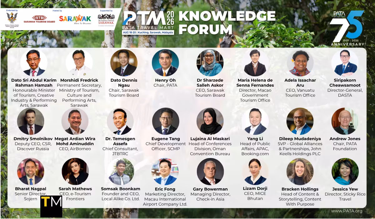 PATA Reveals Speaker Line-up for PTM Knowledge Forum 2026 in Sarawak, Malaysia