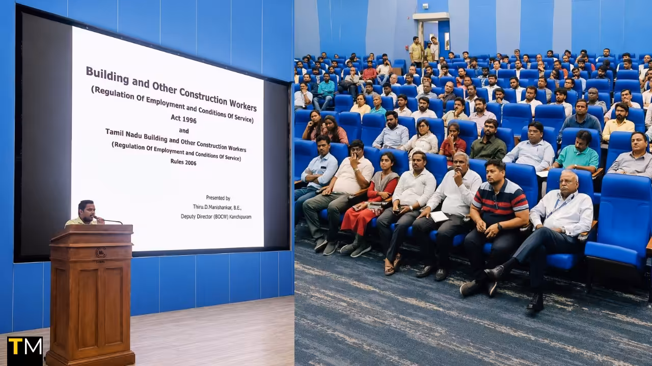 Chennai Metro Conducts Special Safety Awareness Programme for Phase-II Construction Personnel