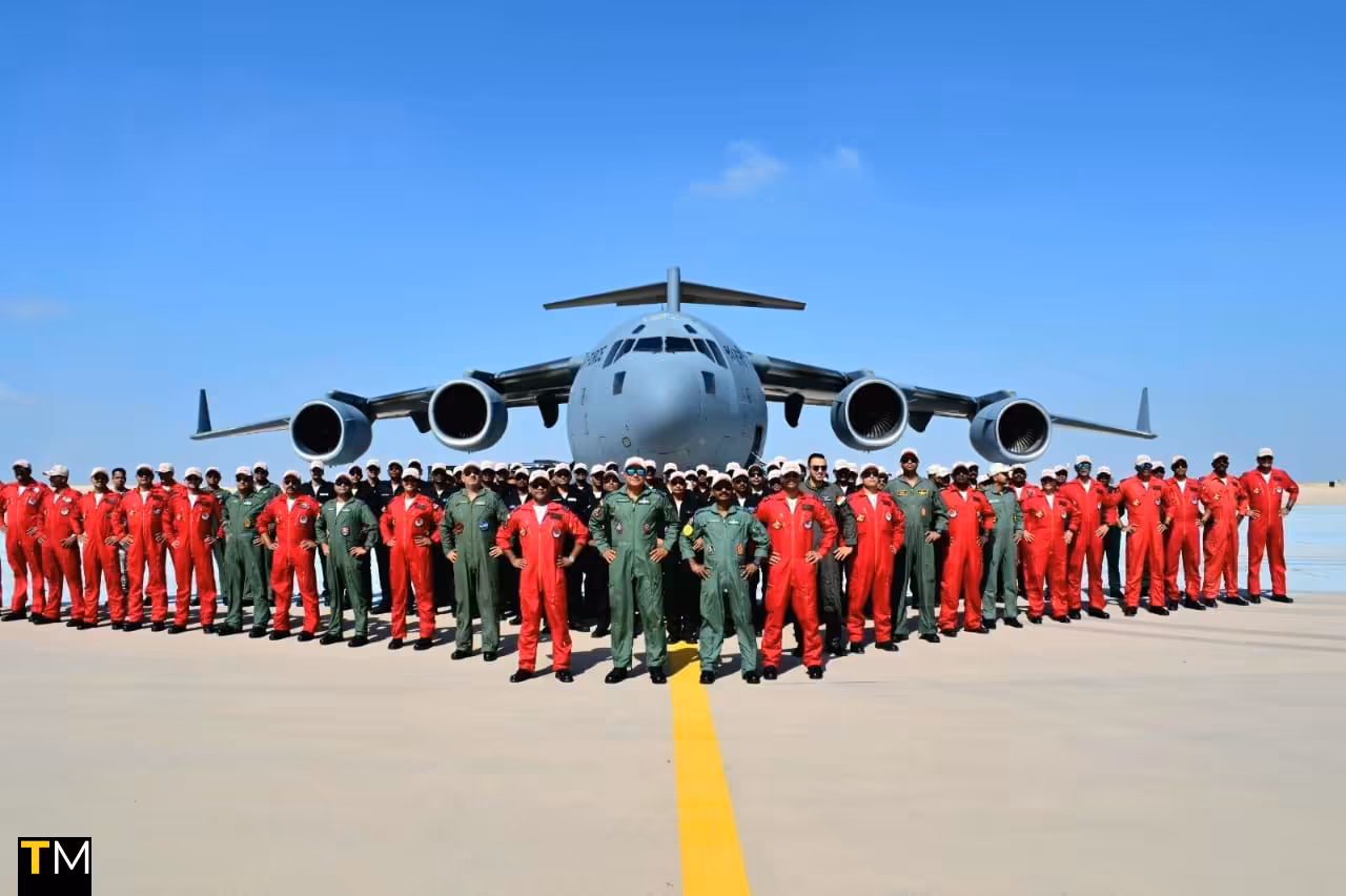 IAF's Sarang Helicopter Team reaches Egypt for the 2nd El Alamein International Airshow