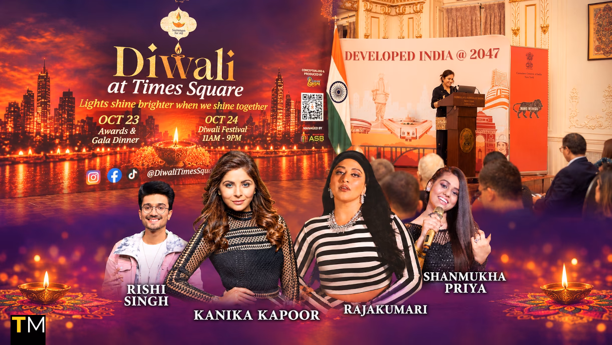 Diwali at Times Square 2026 Returns for Its 11th Edition